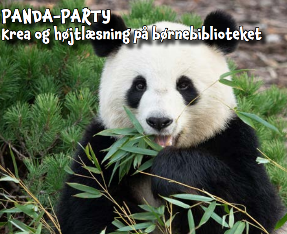 Panda-party på børnebiblioteket