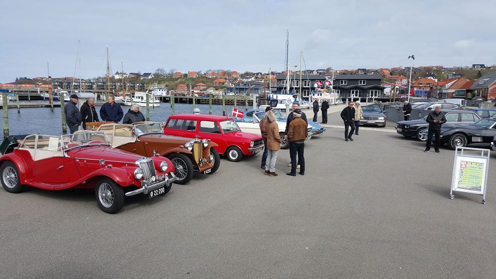 Veteranbilstræf på Lemvig Havn