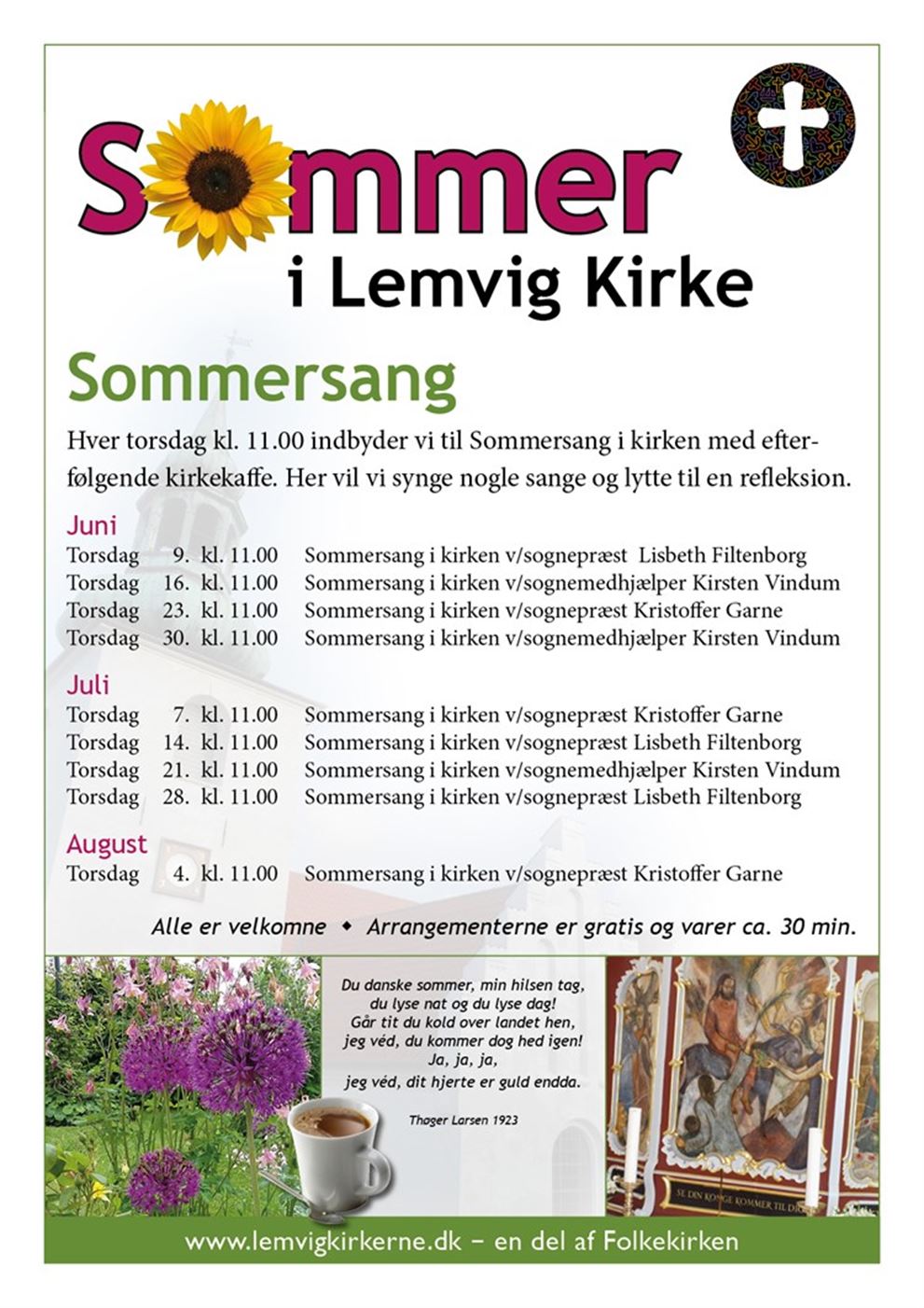Sommersang Lemvig Kirke (4 august)