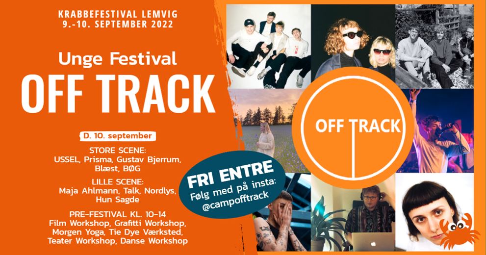 OFF TRACK – Unge festival – Krabbefestival I Lemvig
