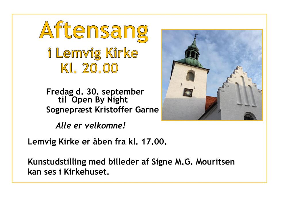 Aftensang i Lemvig Kirke