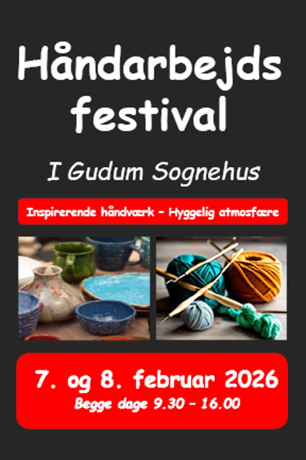 Håndarbejdsfestival i Gudum Sognehus