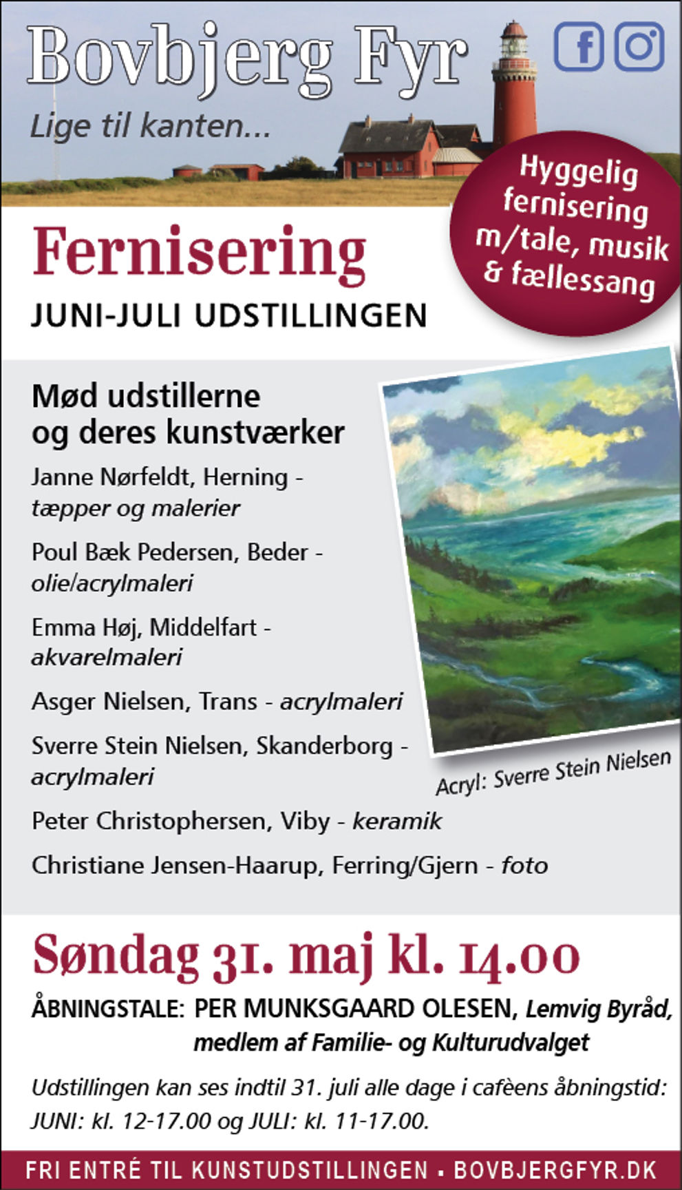 Fernisering på Bovbjerg Fyr 