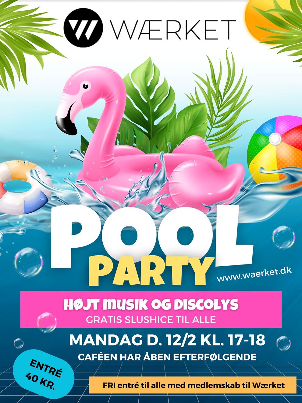 Poolparty i Wærket