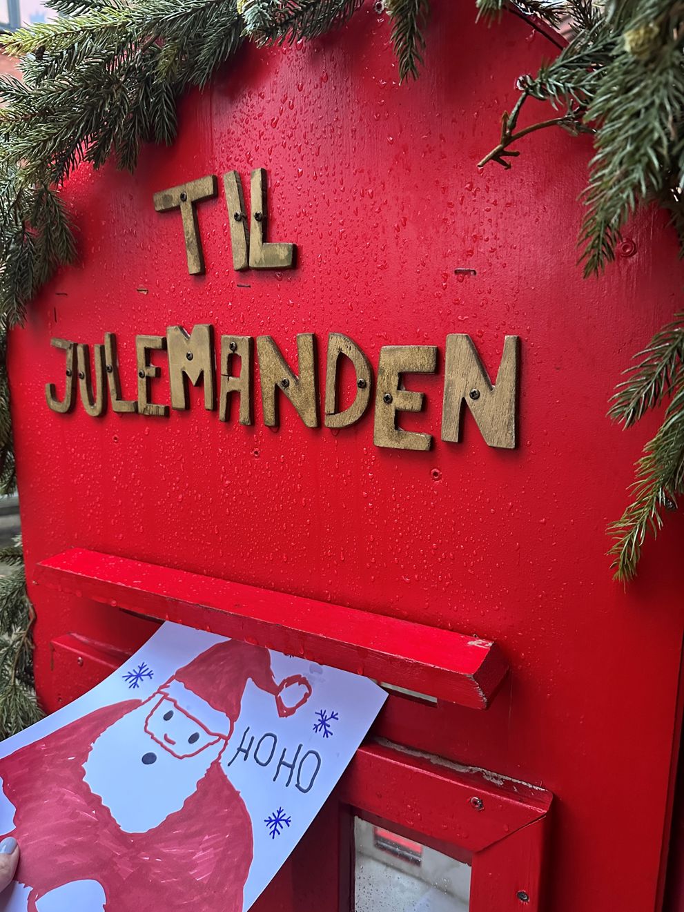 Juletegning til julemanden i Lemvig