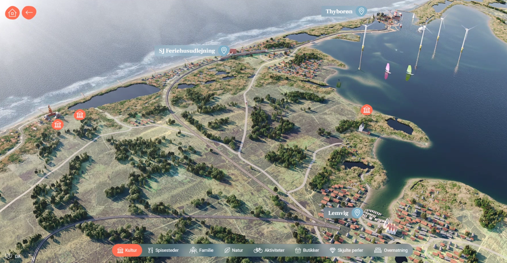 Interaktivt kort over Lemvig Kommune