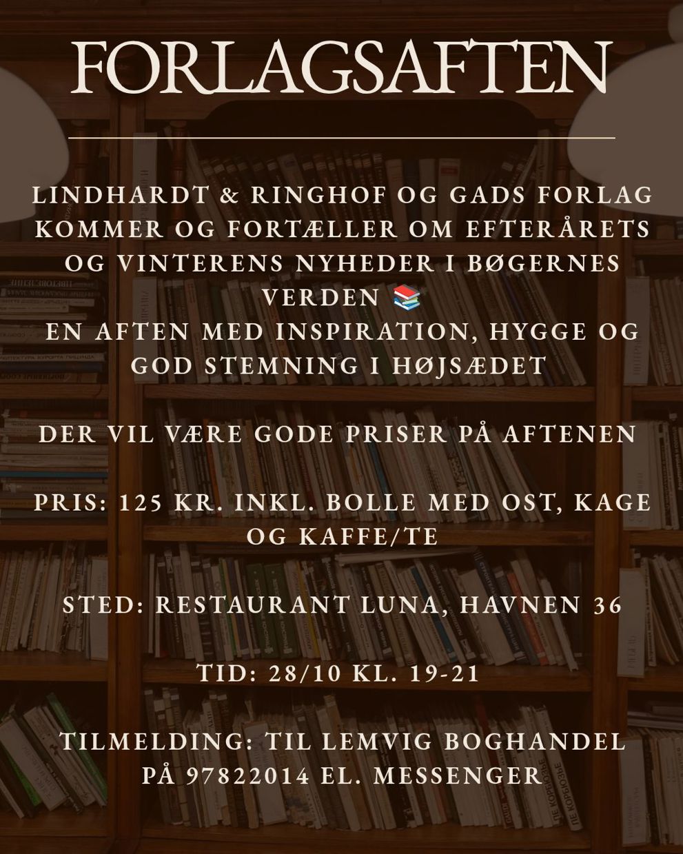 Forlagsaften med Bianca fra Lindhardt og Ringhof og Anja fra Gads Forlag