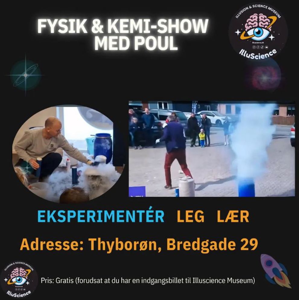 Fysikshow med flydende Nitrogen hos IlluScience