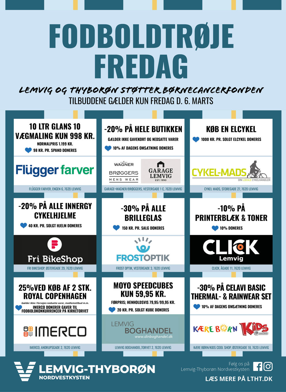 Fodboldtrøje Fredag TILBUD i Lemvig og Thyborøn