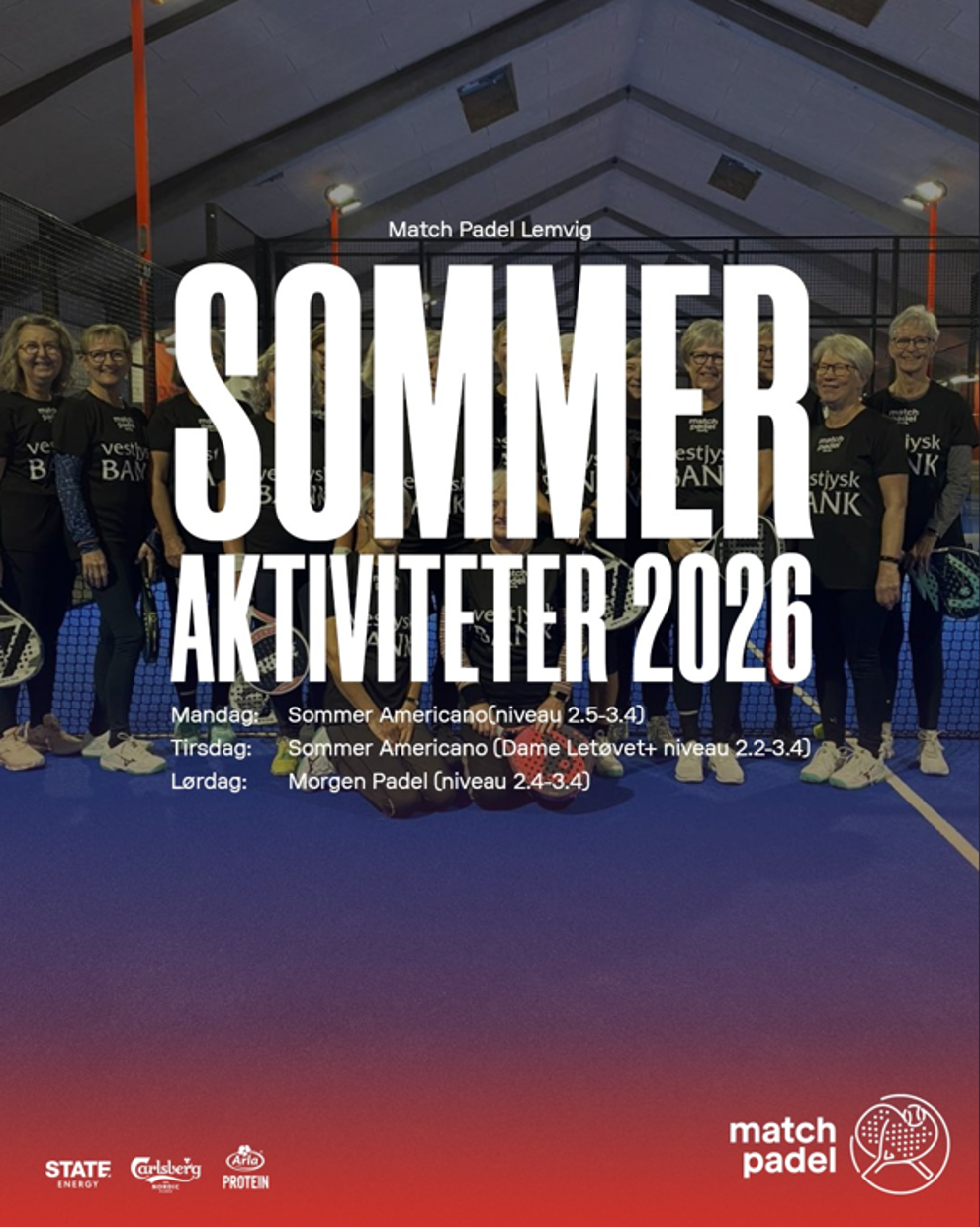 Sommeraktiviteter hos Match Padel 