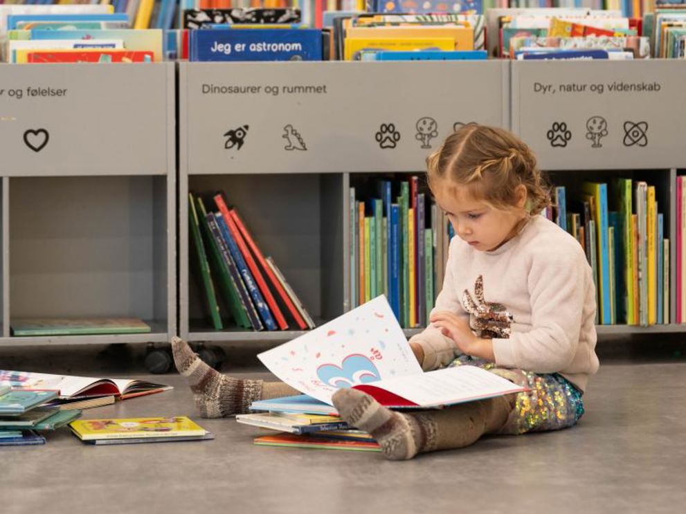 Læsestund på børnebiblioteket