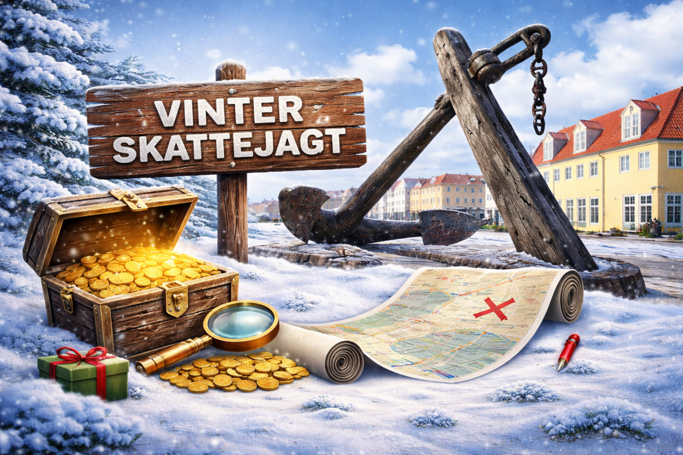 Vinterskattejagt i Thyborøn