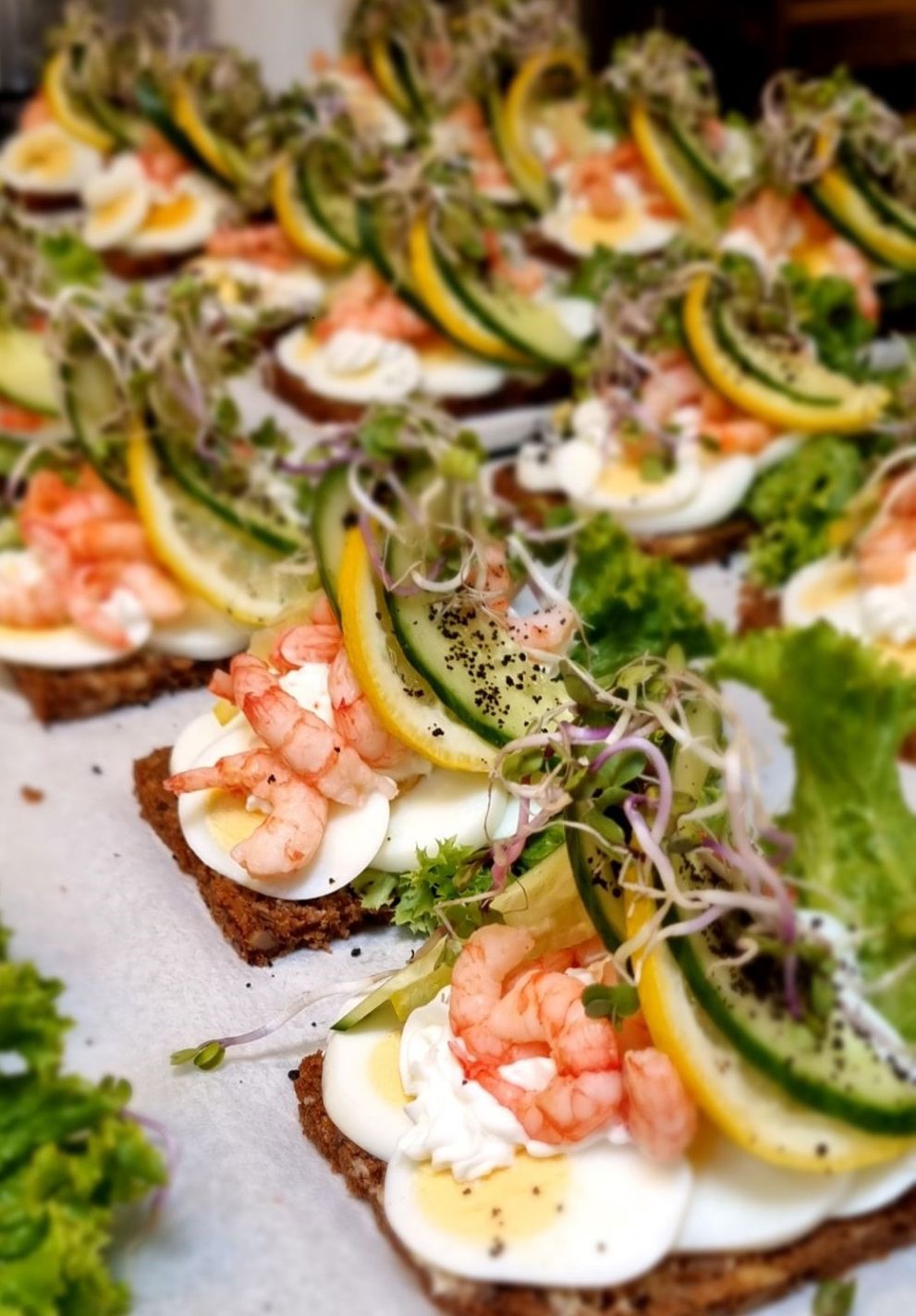 Smørrebrødsbuffet hos Kokken & Marinaen