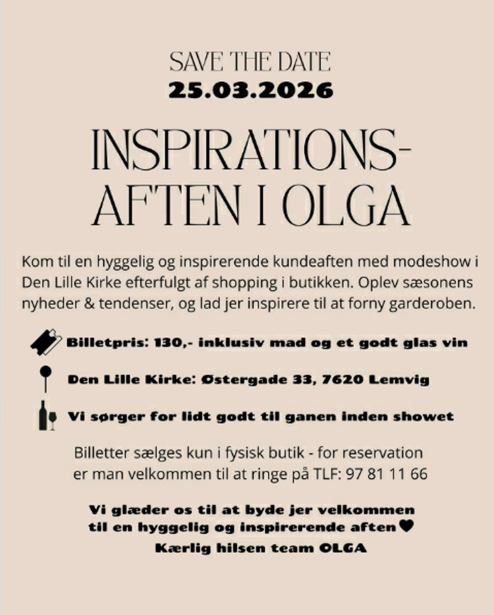 Inspirationsaften i Olga