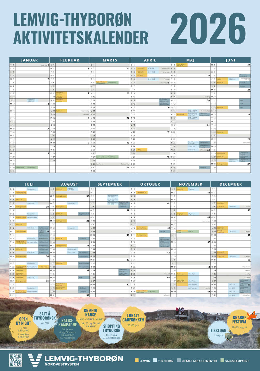 Lemvig Thyborøn Kalender 2026